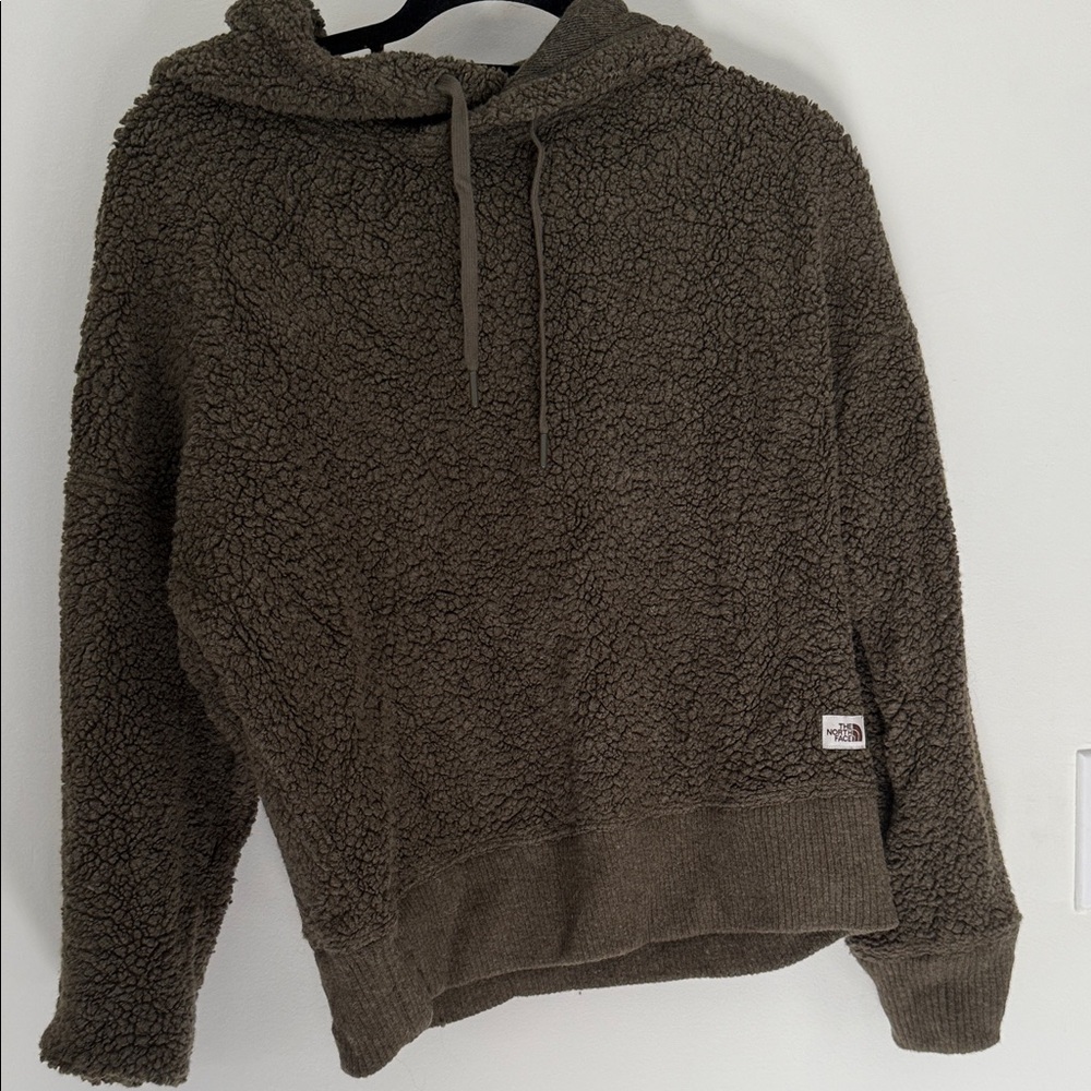 The North Face Olive Sherpa Pullover